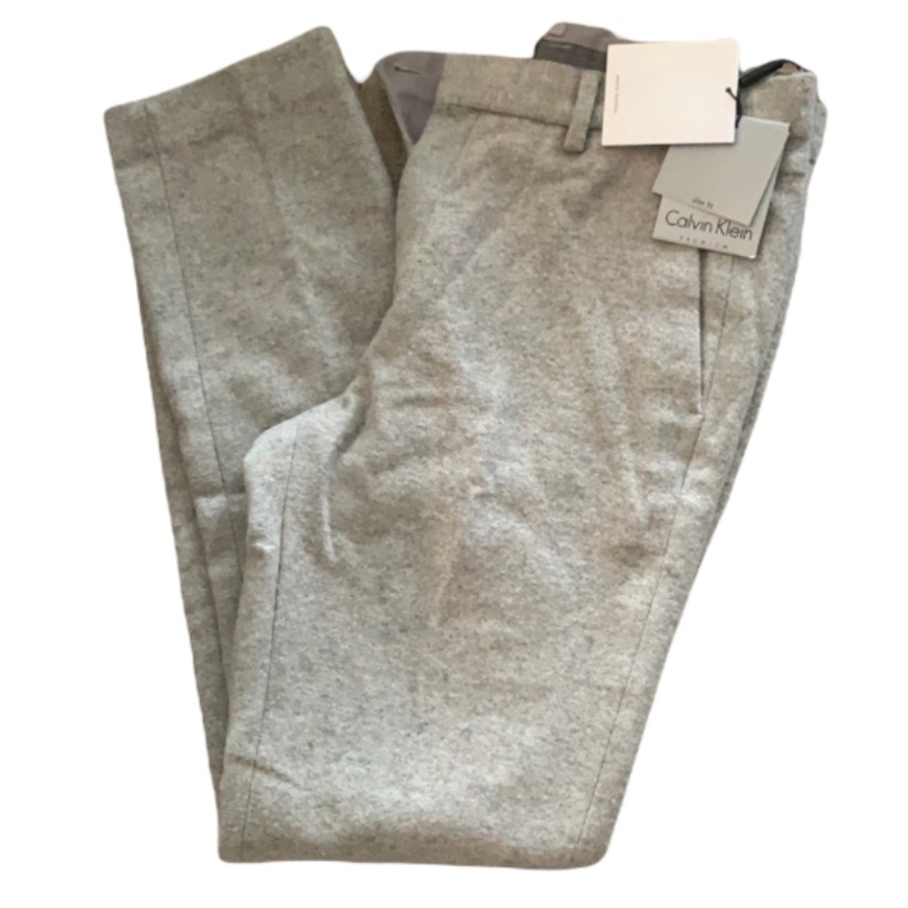 Calvin Klein Slim Fit Wool Pants